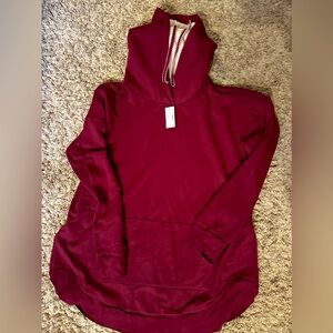 Maurice’s maroon hoodie with fuzzy hood inside!